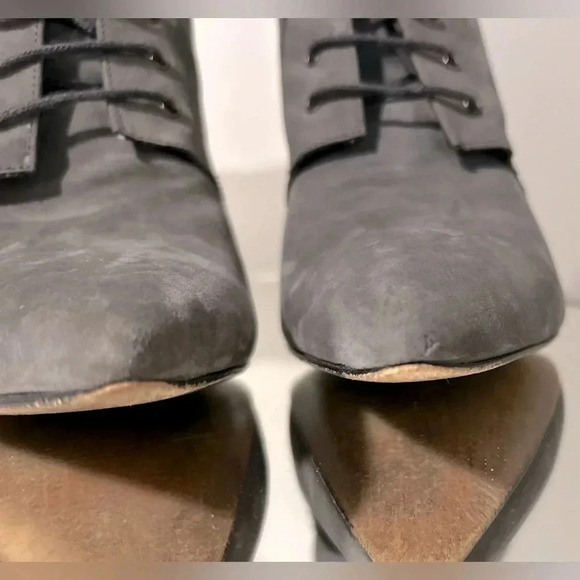 Gently Worn Gray Ava & Aiden Suede Ankle Boots - Picture 2 of 6